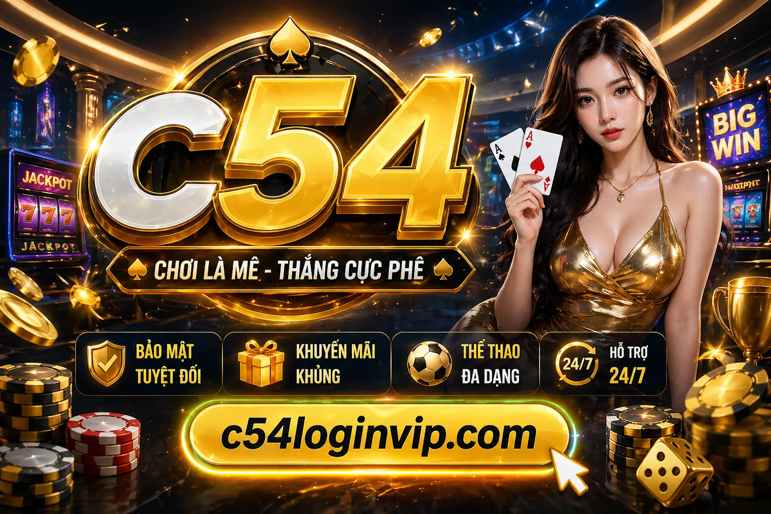 Hình ảnh nền đăng nhập mcw18 chính thức với các yếu tố cá cược thể thao và casino sôi động